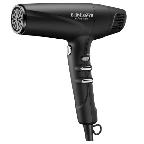 BABYLISSPRO® NANO TITANIUM™ HIGH-SPEED DUAL IONIC HAIRDRYER (BLACK)