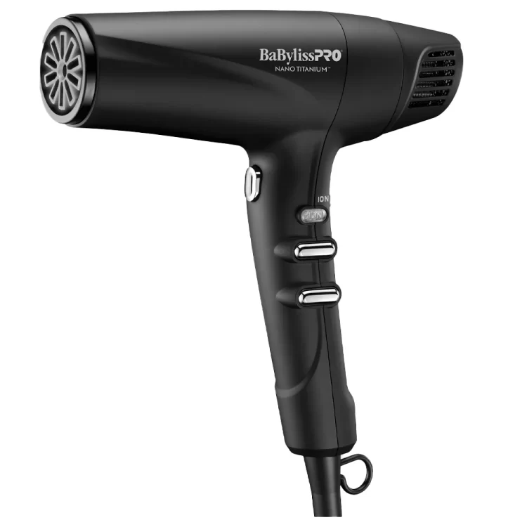 BABYLISSPRO® NANO TITANIUM™ HIGH-SPEED DUAL IONIC HAIRDRYER (BLACK)